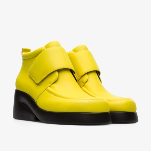 Camper Kaah Womens Ankle Boots US-43737 Yellow Discount